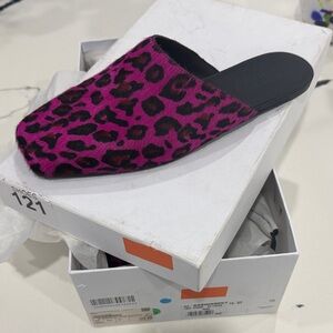 Maison  Margiela Pink Leopard Mules